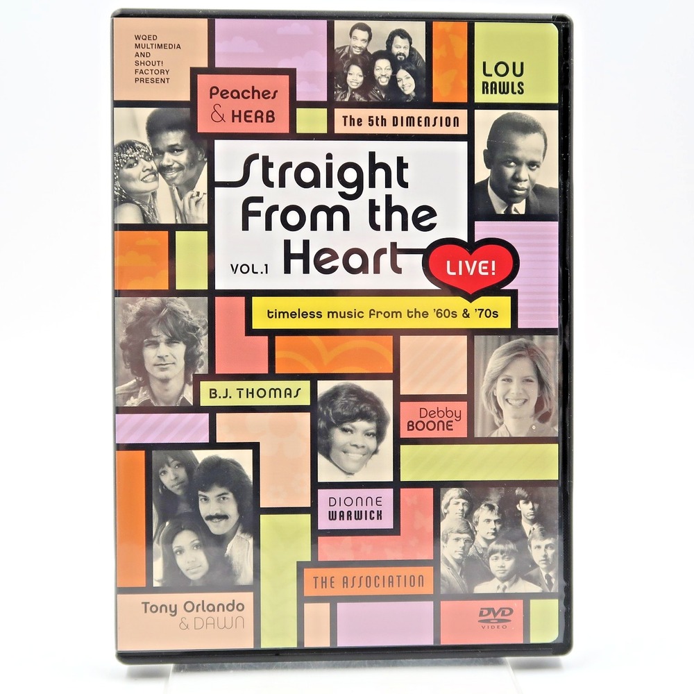 Straight From The Heart Live Vol 1 DVD 2004 5th Dimension Lou Rawls Debby Boone